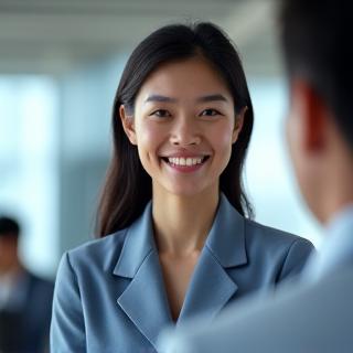 相談者と真剣に向き合う専任担当者のイメージ